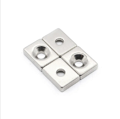 N35-N52 Custom Neodymium Magnet Countersunk Hole Untuk Penutupan Kabinet