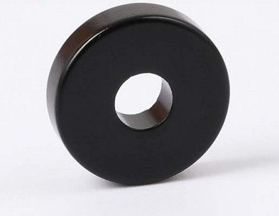 Black OEM Langka Earth Ring Magnet N35-N52 Bentuk / Dimensi Disesuaikan