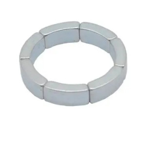 N42H Generator Kekuatan Tinggi Neodymium Magnet Berbentuk Melengkung Kepadatan Energi Tinggi