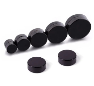 Hitam NdFeB Disc Magnet Ukuran Magnet Neodymium Dilapisi Epoksi Disesuaikan