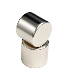 Magnet Silinder Neodymium Khusus Lapisan Ni-Cu-Ni ISO14001 Disetujui