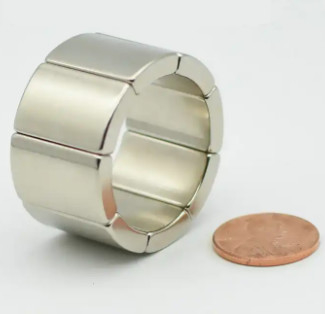 Harga Kompetitif Kuat Ndfeb Magnet Blok Arc Neodymium Magnet Untuk Motor