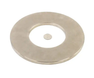 Sintered Round Ring Ndfeb Magnet Lapisan Ni-Cu-Ni Untuk Industri