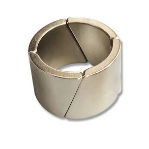 Magnet Kuat Neodymium Magnet Turbin Angin Busur Lapisan Epoksi Disesuaikan